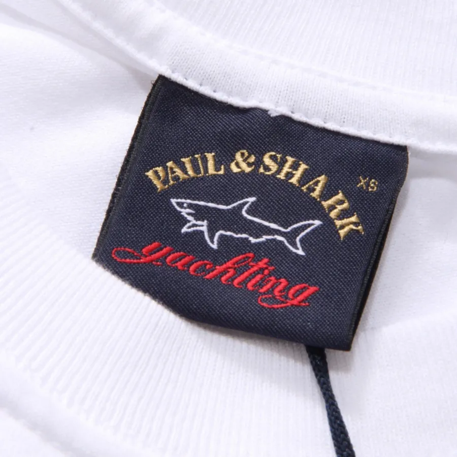 9524AG maglia uomo PAUL&SHARK white cotton t-shirt man
