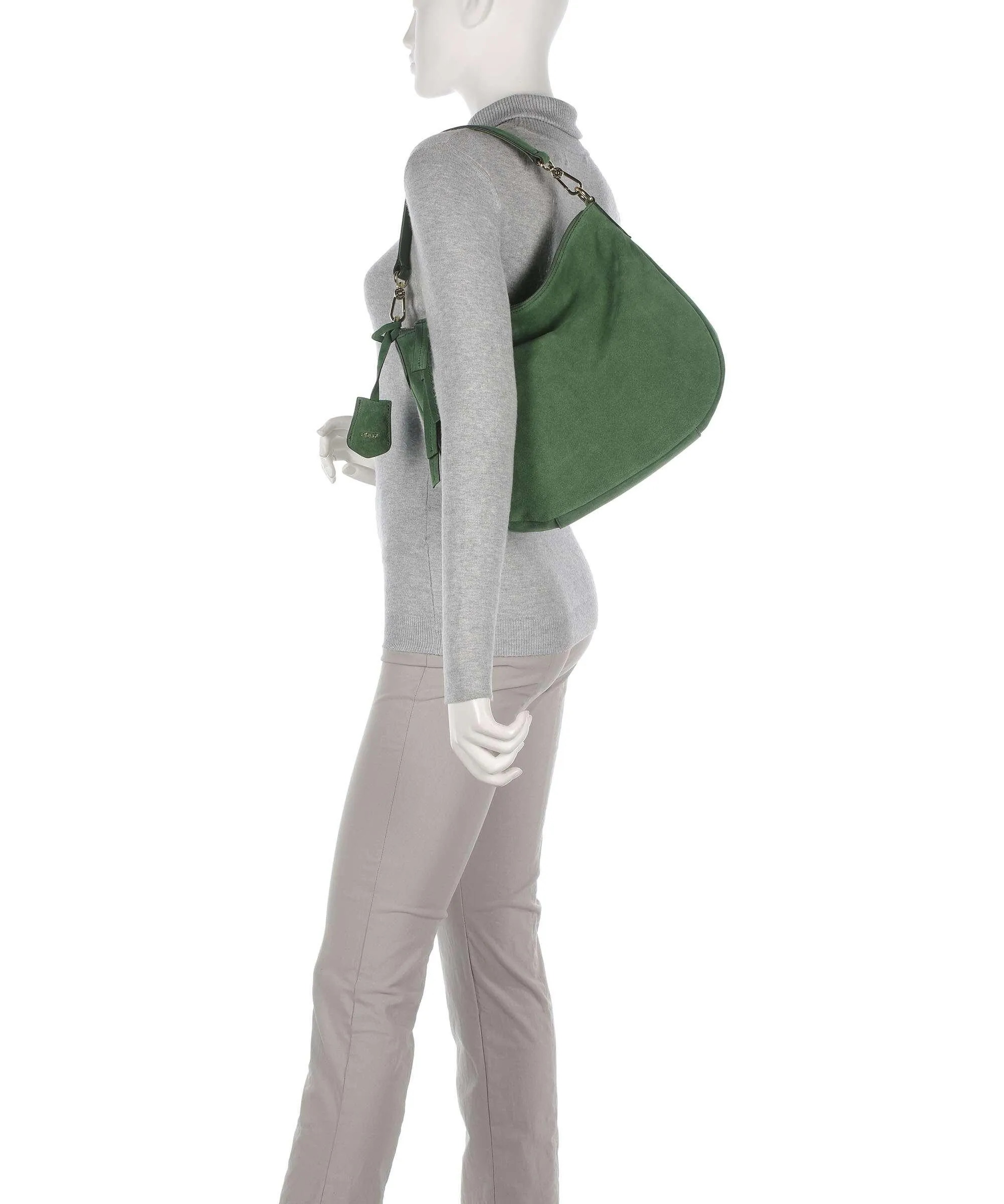  Abro Kaleido Juna Borsa hobo pelle di vitello ruvida verde  