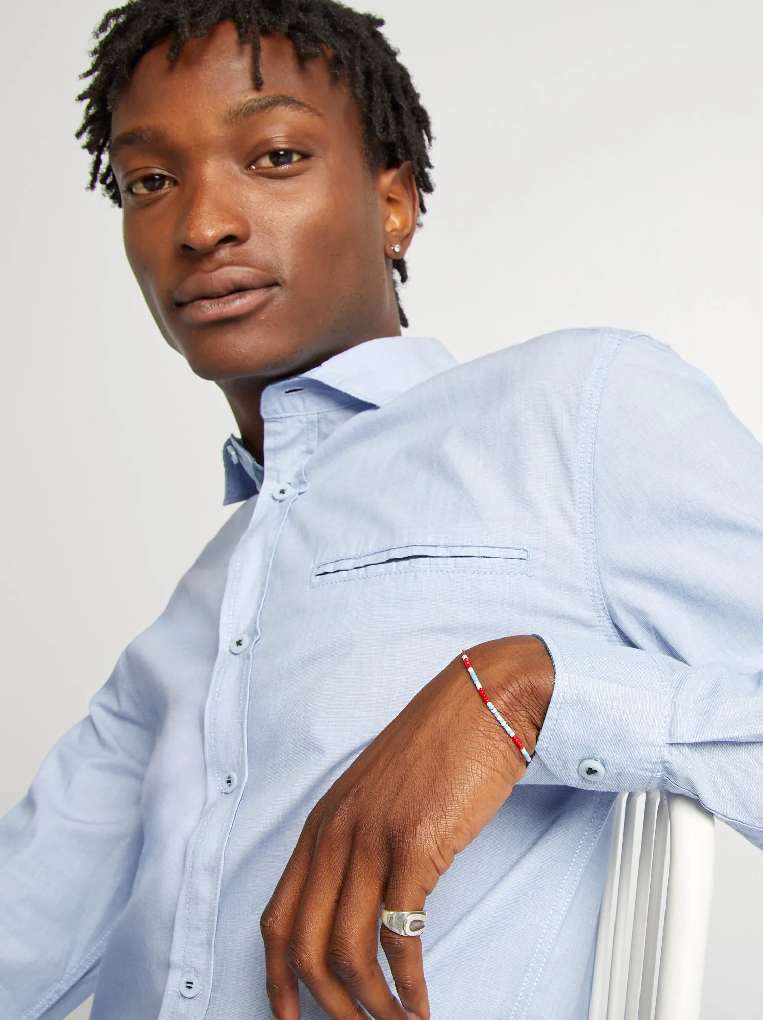 Camicia in chambray - BLU