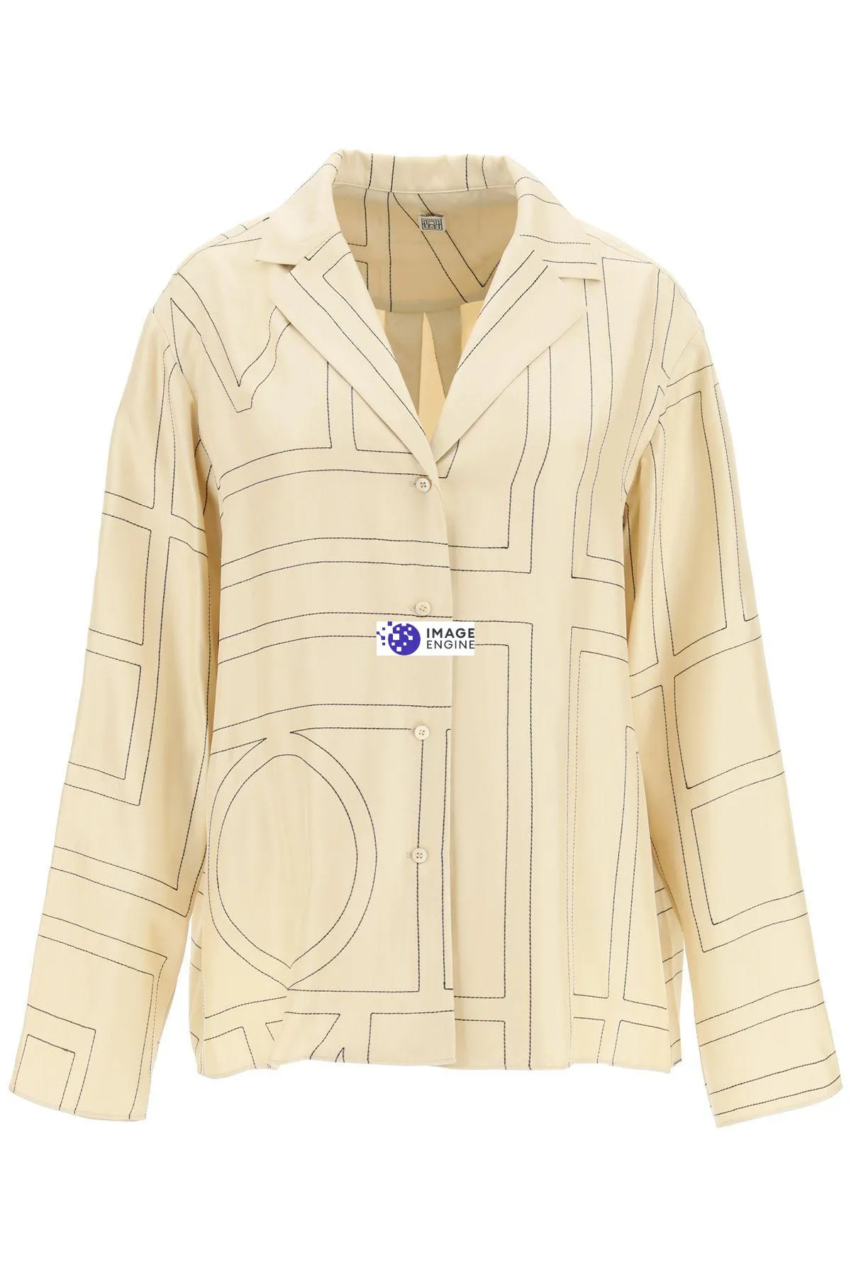 CAMICIA PAJAMA IN TWILL DI SETA