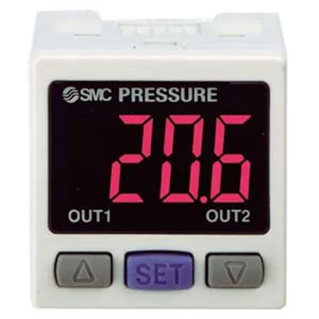 Controller per sensore di pressione SMC, serie PSE300, 2 uscite commutate, 12 → 24V cc, 50mA, IP40