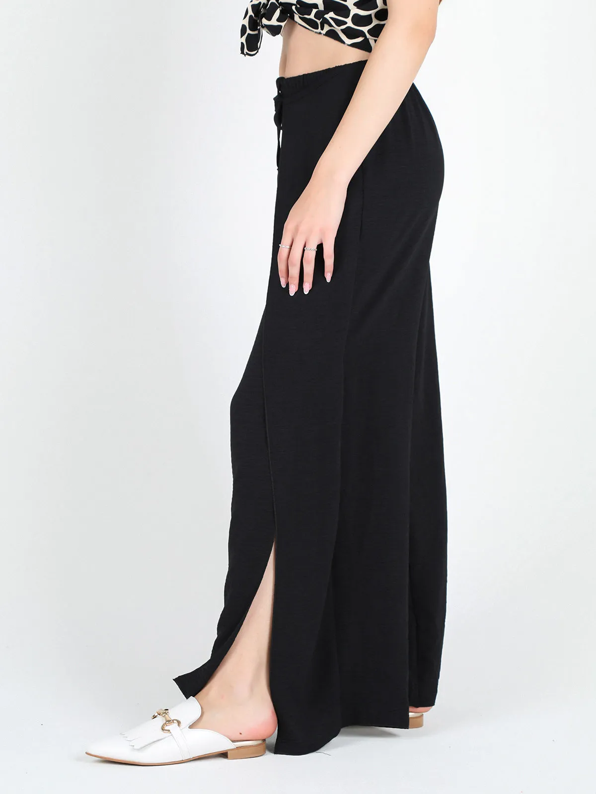 Daystar Pantalon large femme avec fente