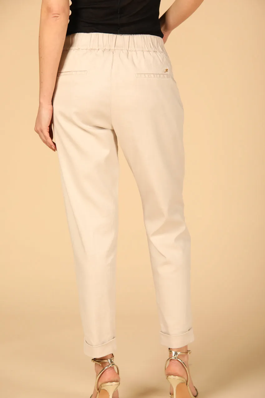 Easy Jogger pantalon chino femme en sweat stretch relaxed