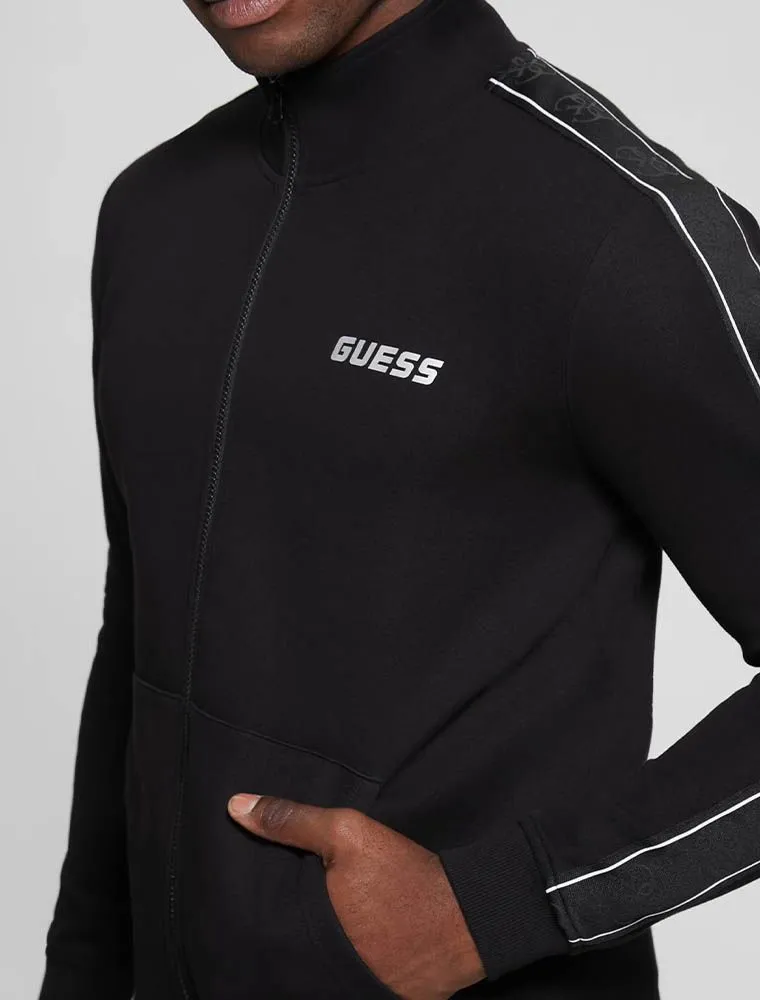 Felpa Sportiva Aperta Guess - Black