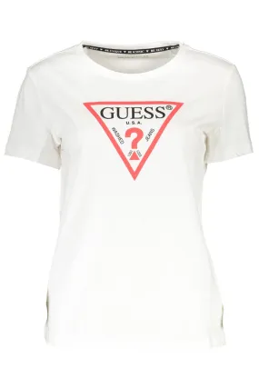 GUESS JEANS T-SHIRT MANICHE CORTE Donna