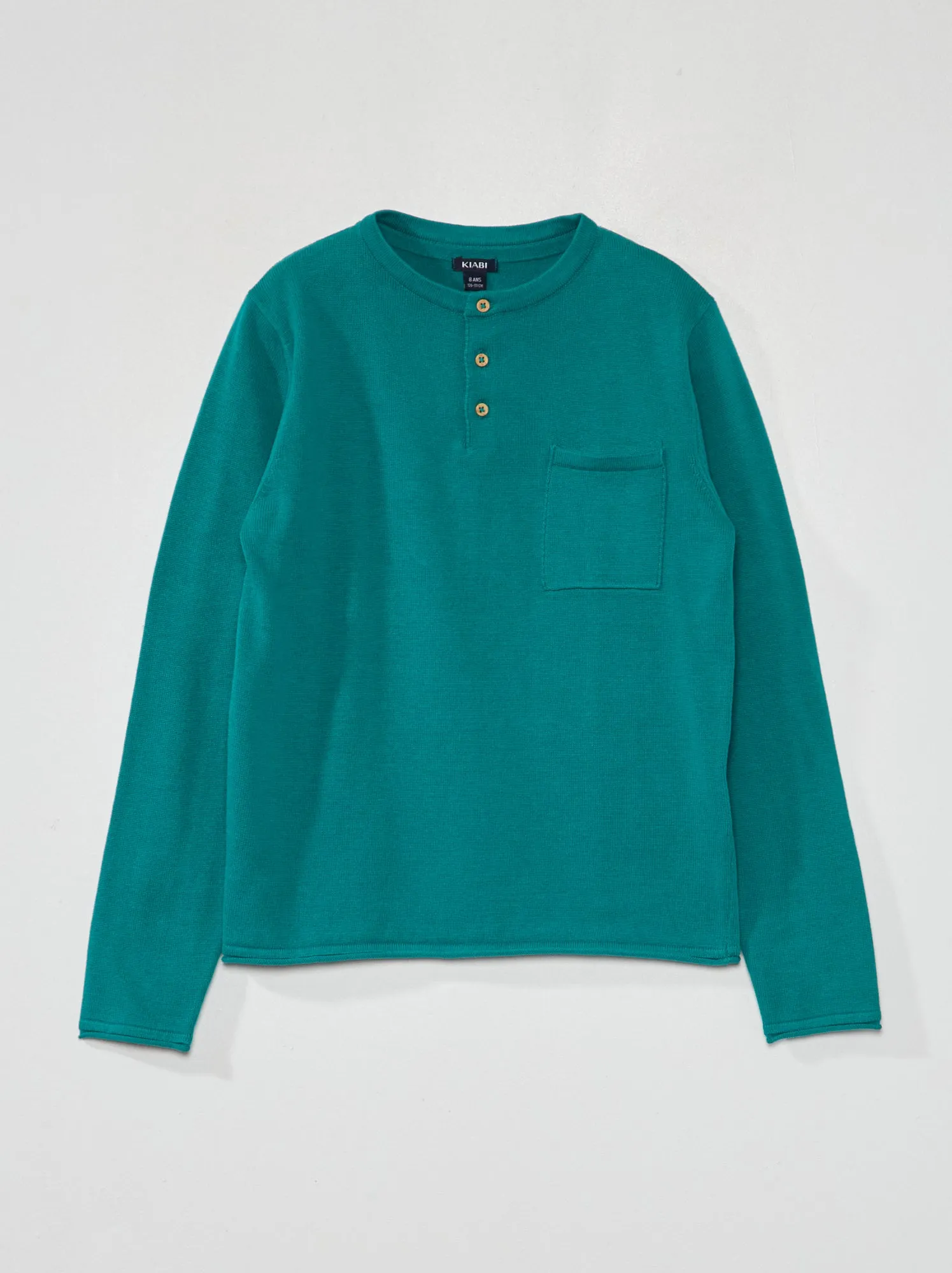 Maglione con collo serafino - VERDE