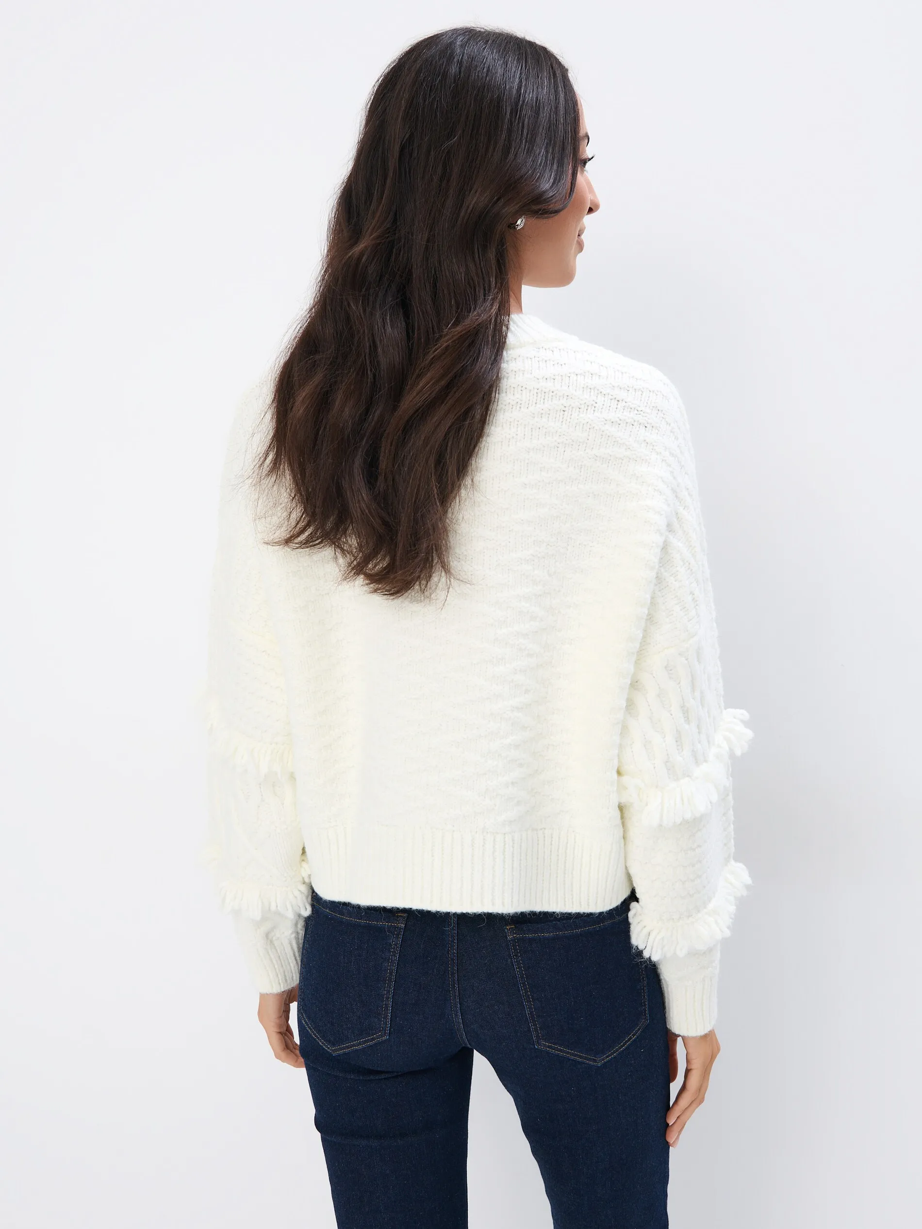 Maglione con trama decorativa