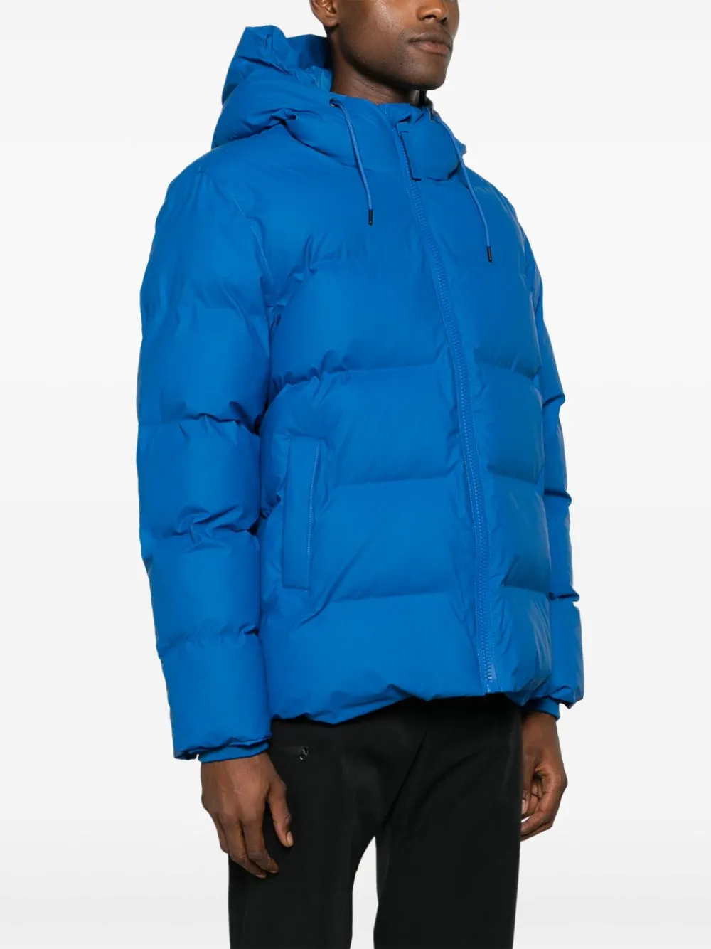 piumino puffer blu elettrico
