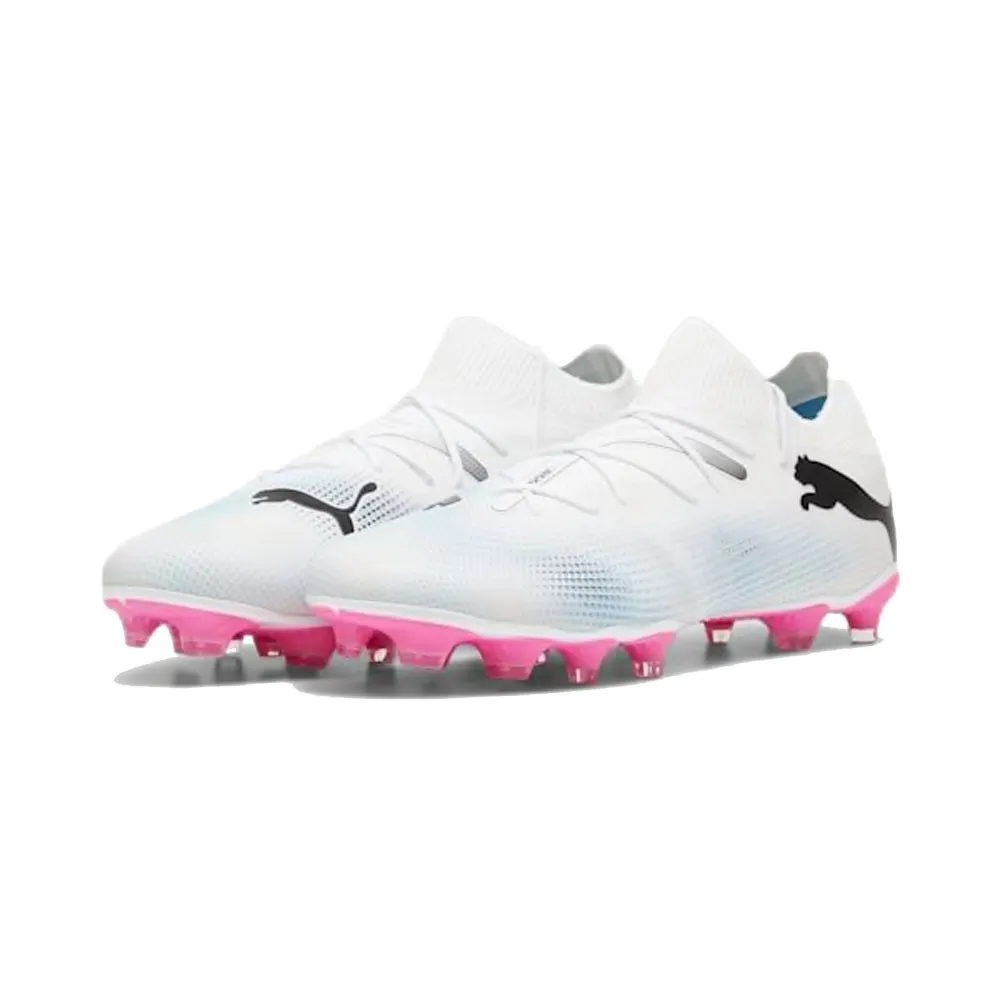 Puma Future Match Fg/Ag Bianco Rosso Nero - Scarpe Da Calcio Uomo