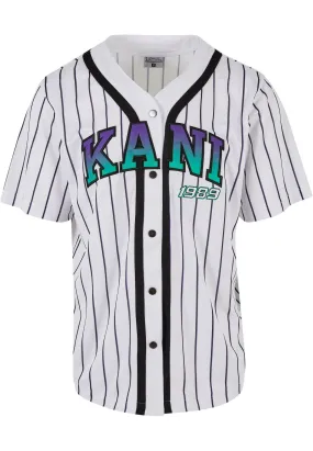 SERIF PINSTRIPE BASEBALL - Camicia