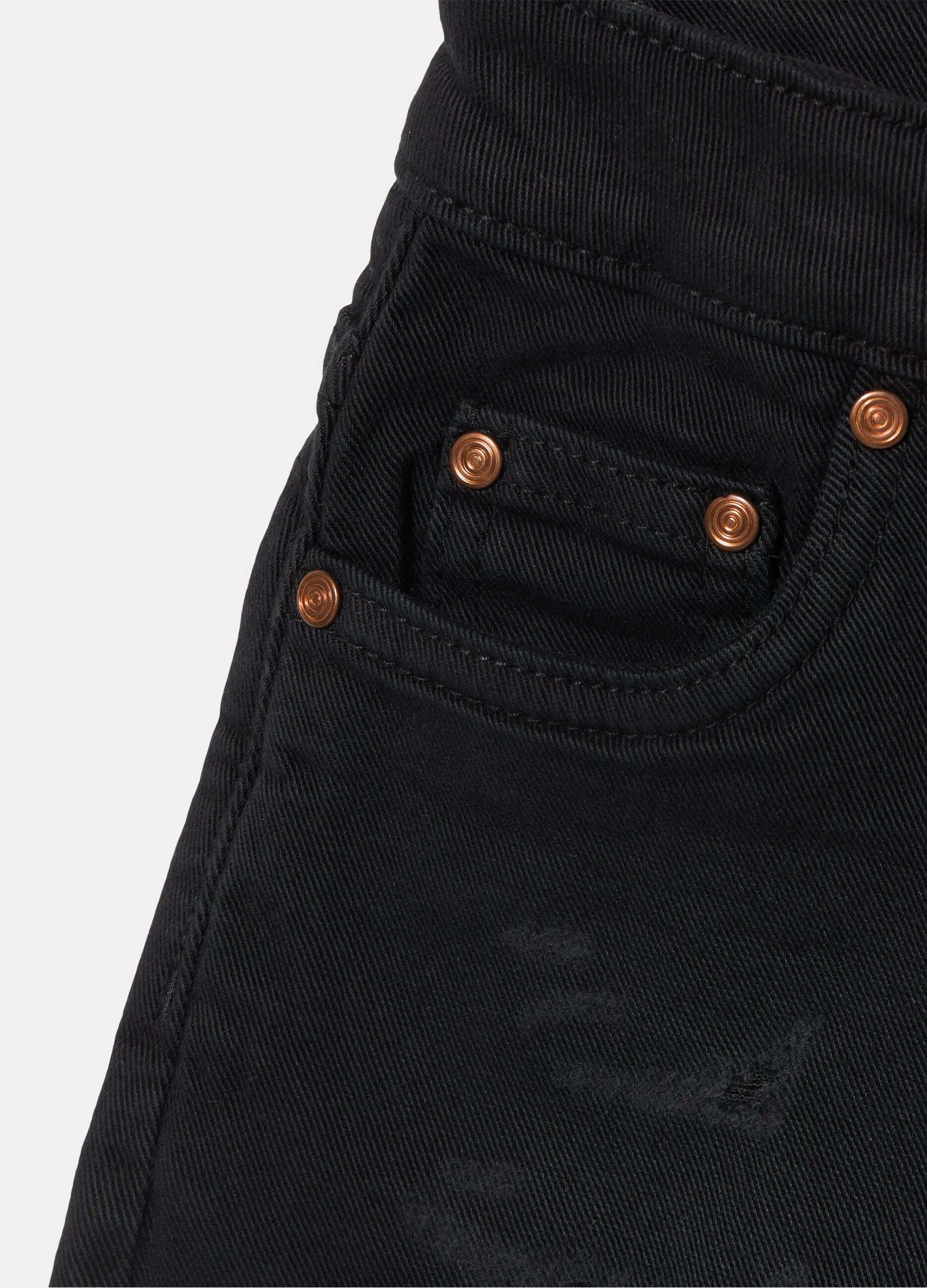 Shorts in denim sfrangiati ragazza