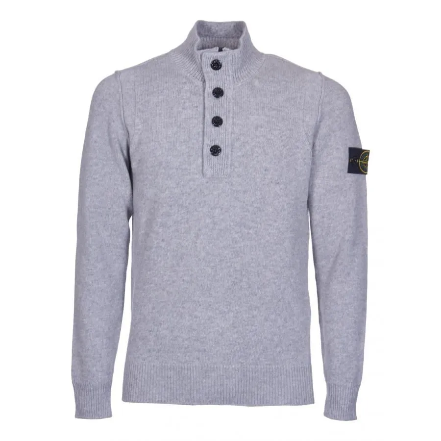 		Stone Island Maglione Half Zip Con Bottoni	