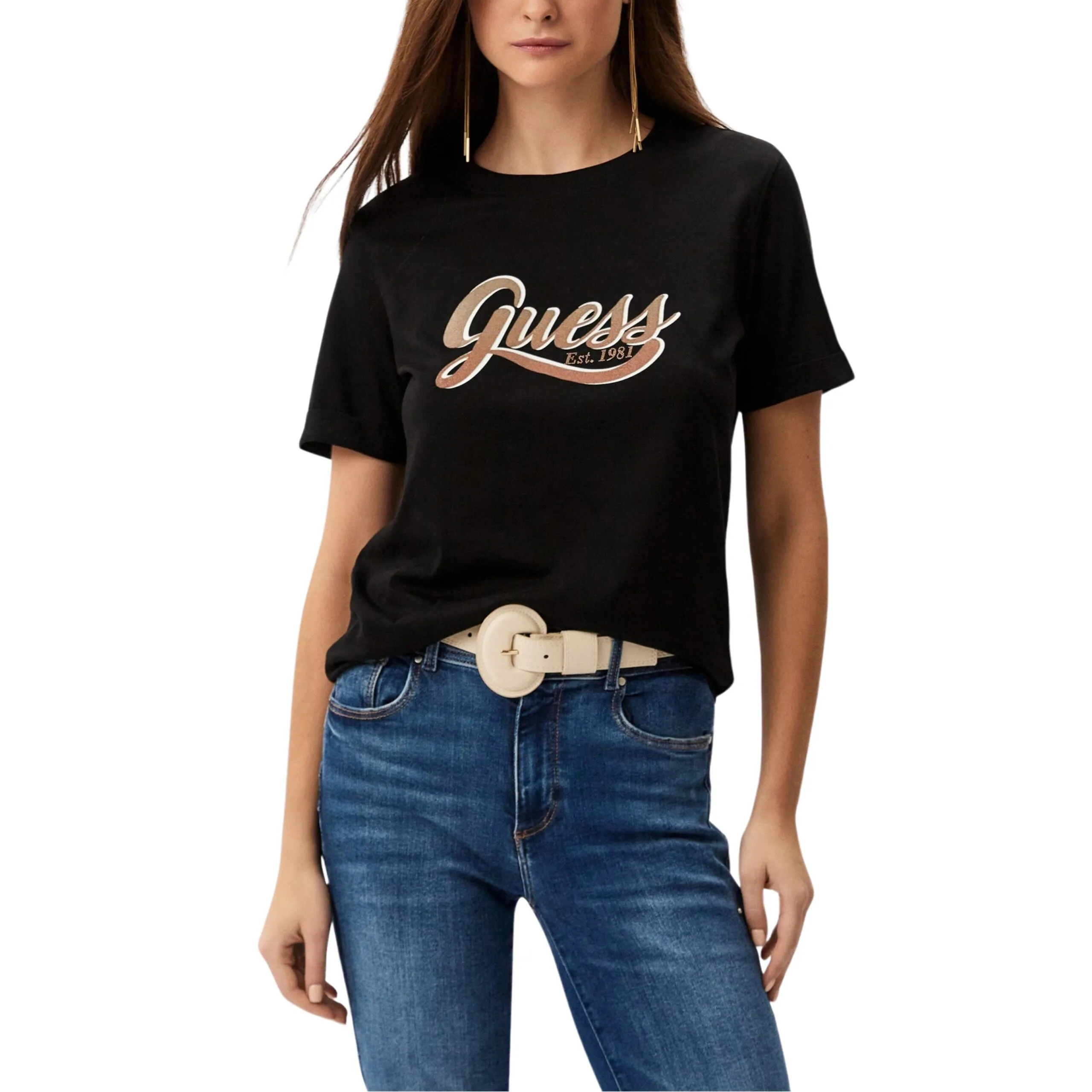 T-shirt Guess logo frontale